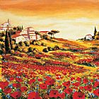 Famous Poppies Paintings - Valley of Poppies